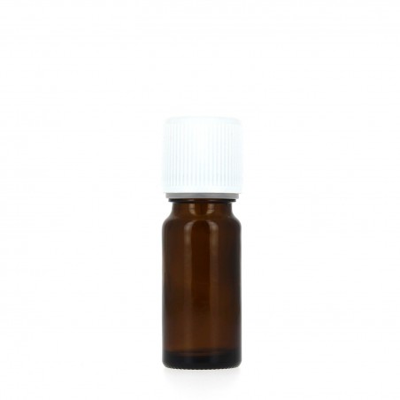 Flacon compte-gouttes en plastique marron 20 ml pour huiles