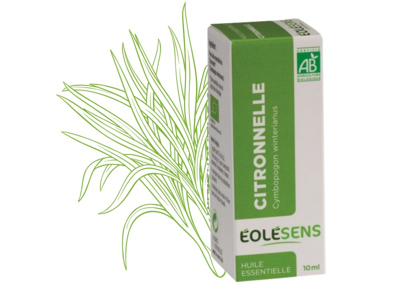 Huile essentielle Citronnelle de Madagascar pure et naturelle - 10 ml